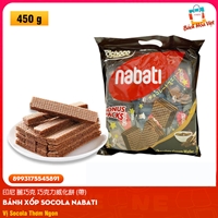 Bánh Xốp Wafer NABATI Vị Chocolate (Túi 450g)